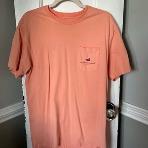 Mens orange Southern Marsh pocket shirt